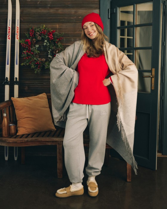 свободные хлопковые джоггеры с вышивкой фотография