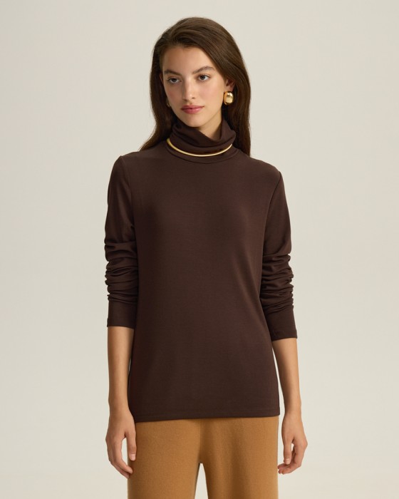 водолазка из модала с шерстью фотография