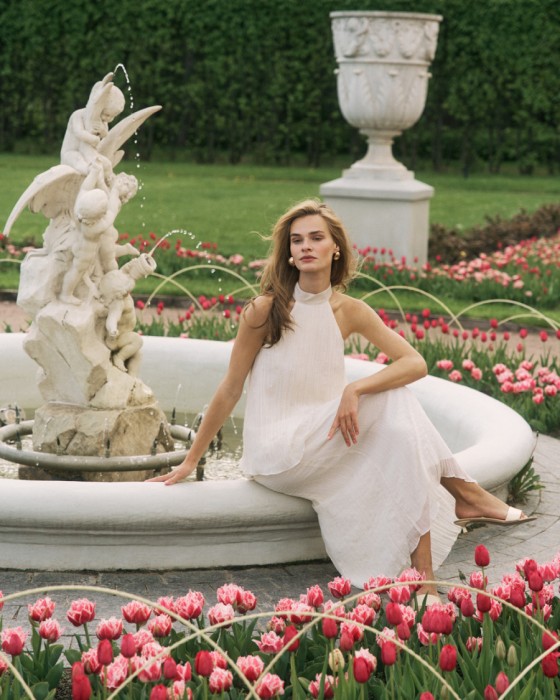 юбка из фактурной жатой ткани на подкладке фотография