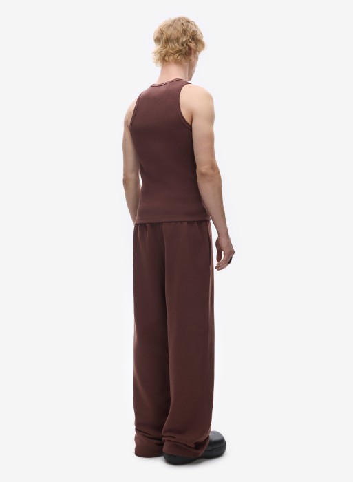 брюки uniform reddish brown из футера спереди