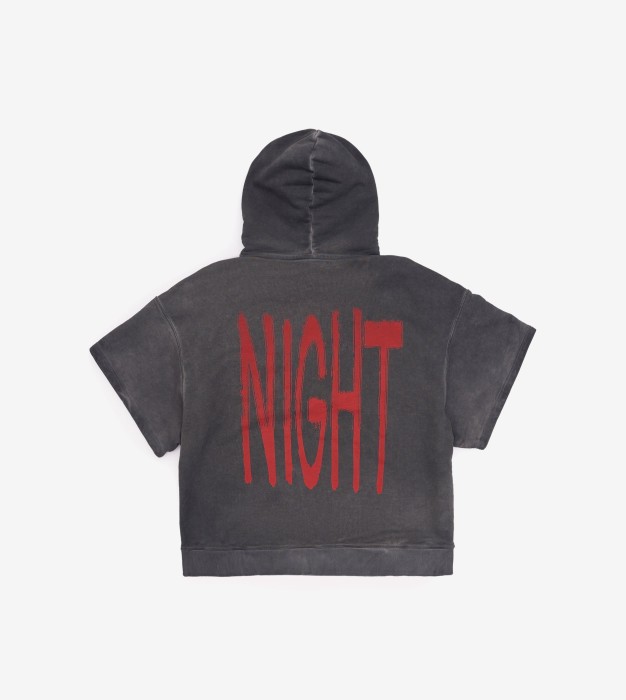 худи с лонгсливом night graphite от бренда fable вид слева