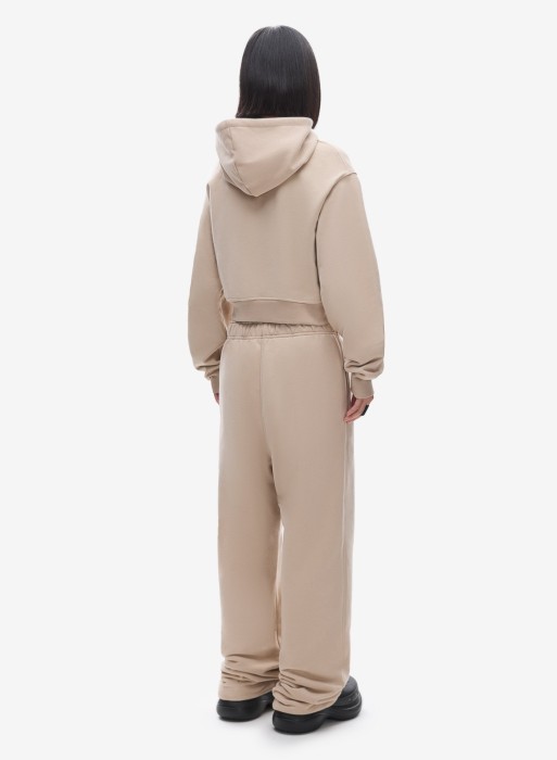 худи zip crop uniform beige calf по цене 5160 руб вид справа