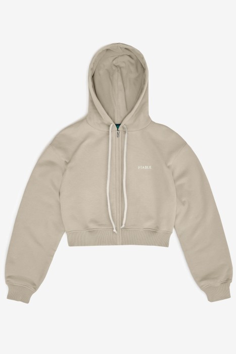 худи zip crop uniform beige calf из россии вид сбоку