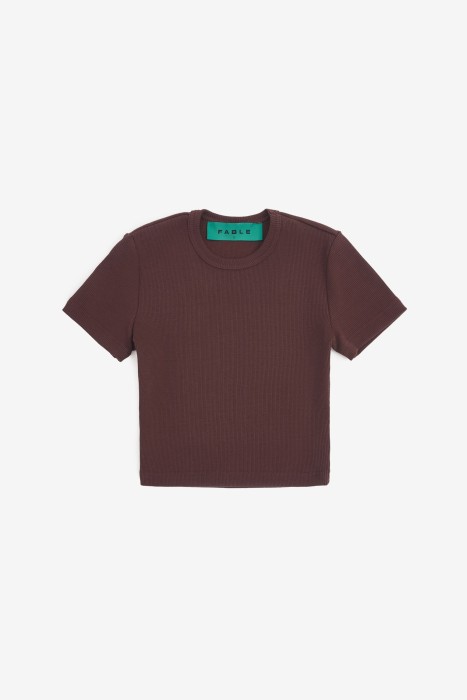 кроп-топ uniform reddish brown из россии вид сбоку