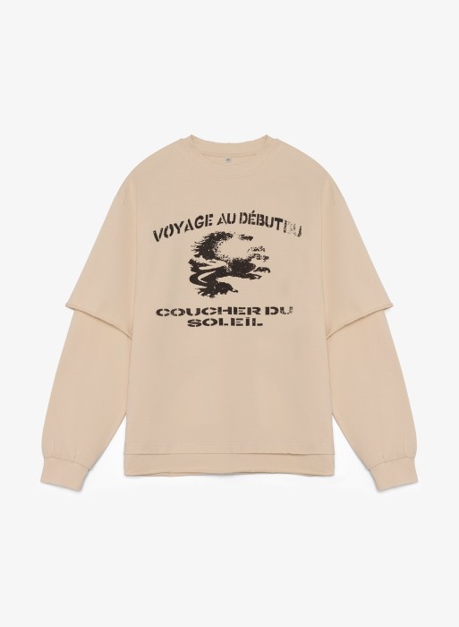 лонгслив la nuit beige фотография