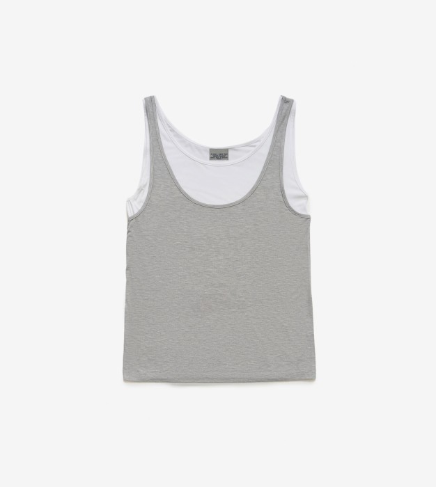 майка dual grey melange фотография