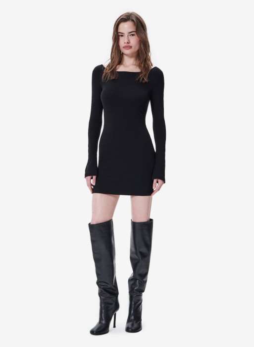 платье thin mini black фотография