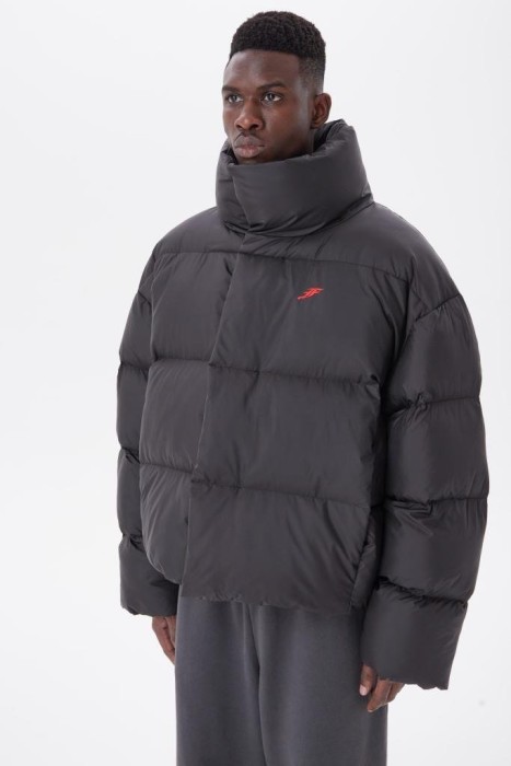 пуховик high throat black фотография