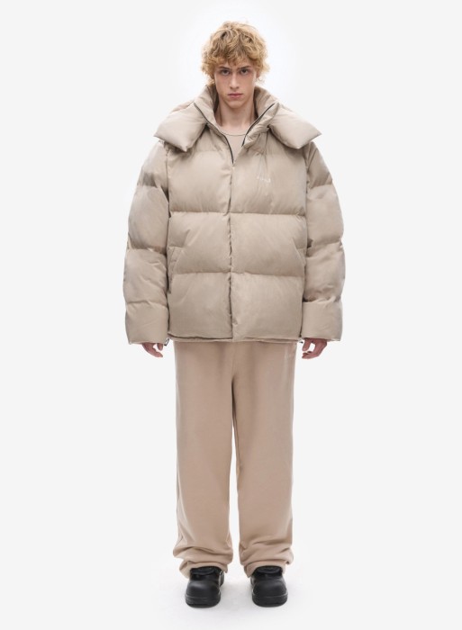 пуховик uniform beige sand фотография