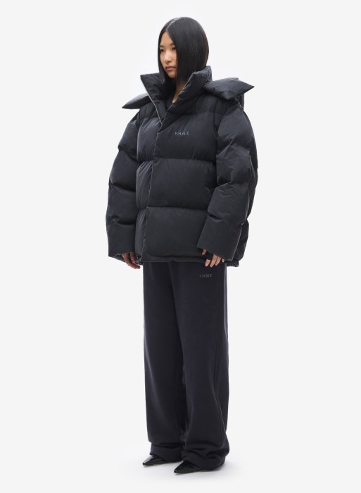 пуховик uniform black по цене 17450 руб вид справа