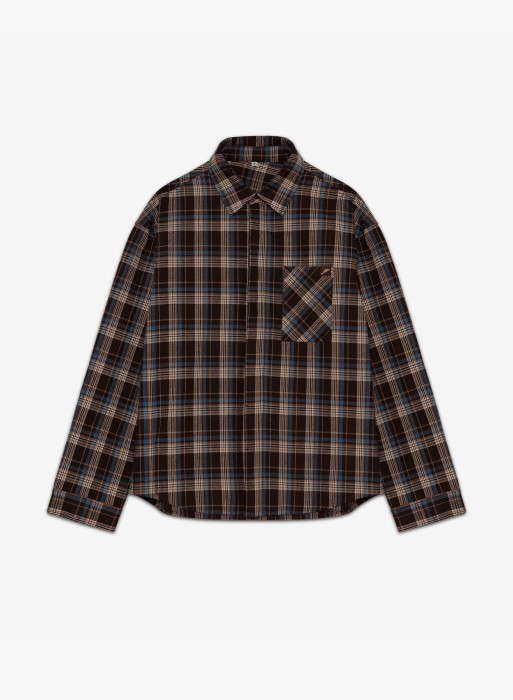 рубашка insulated brown фотография