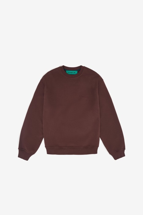 свитшот uniform reddish brown универсального стиля с лицевой стороны