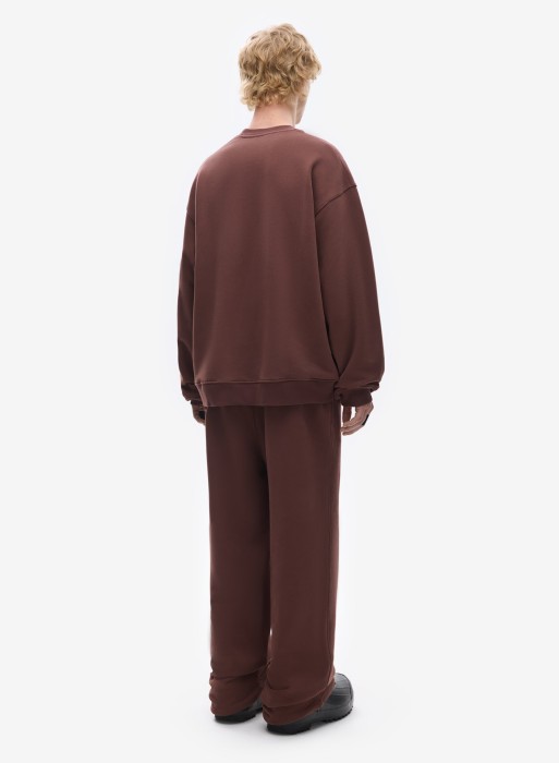 свитшот uniform reddish brown из футера спереди