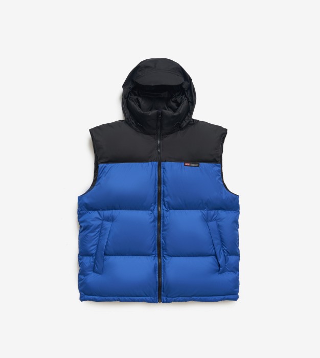 жилет colour block dark blue фотография