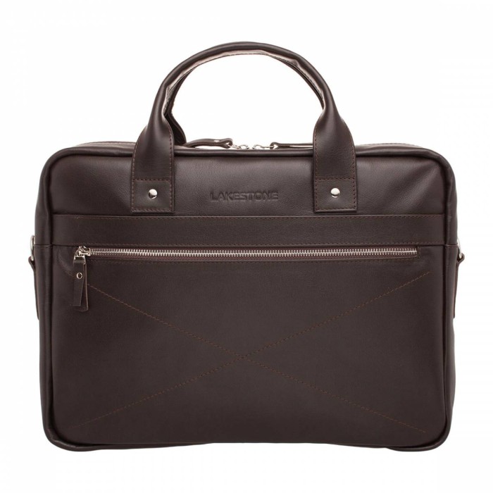 деловая сумка bartley brown для ноутбука из кожи фотография