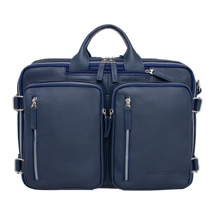 деловая сумка-трансформер richmond dark blue фотография