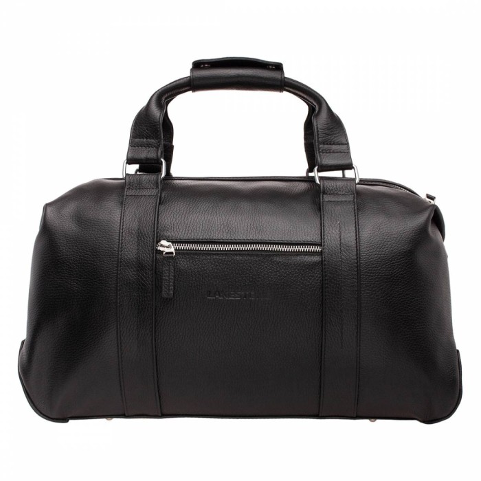 кожаная дорожно-спортивная сумка woodstock black фотография