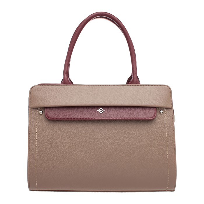 женская кожаная сумка darnley taupe фотография