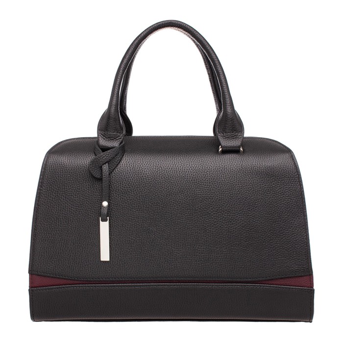 женская кожаная сумка emra black фотография