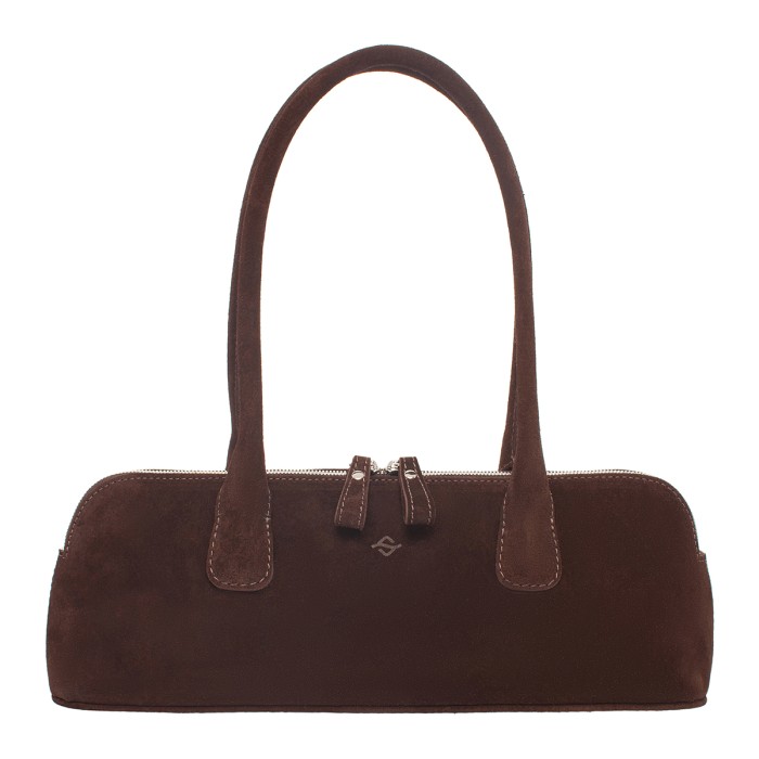 женская сумка bianca brown suede фотография