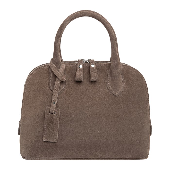 женская сумка clarissa taupe suede фотография