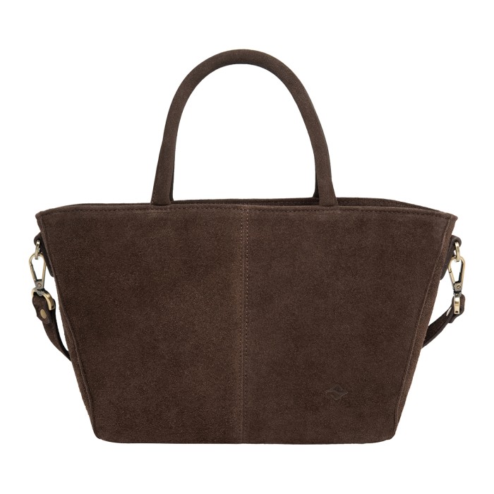 женская сумка ursula brown suede фотография