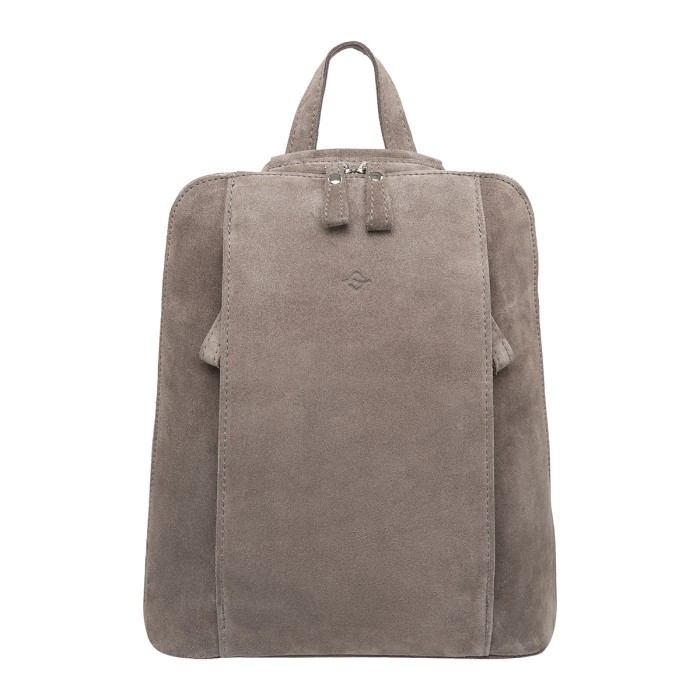 женский рюкзак sable light grey suede фотография