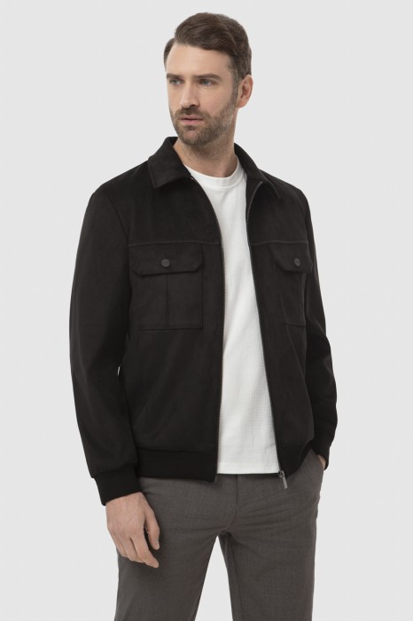 бомбер из алькантары из россии вид сбоку