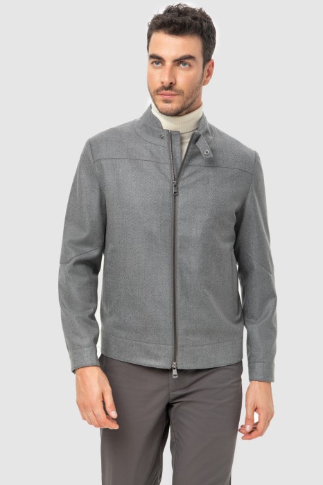 бомбер из шерсти демисезонный фотография