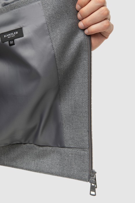 бомбер из шерсти демисезонный из россии вид сбоку