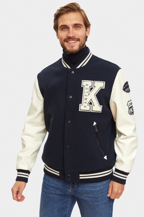 бомбер с логотипом демисезонный фотография