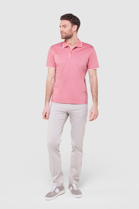 брюки чинос светло-бежевые из хлопка по цене 2990 руб вид справа