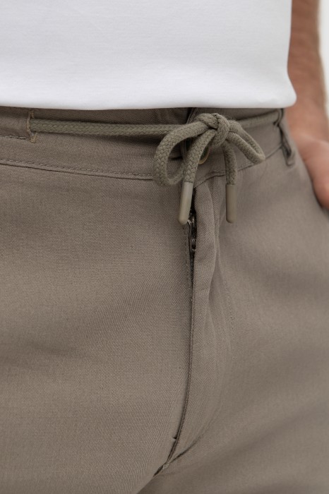 брюки из хлопка от бренда kanzler вид слева