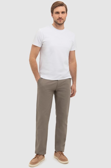 брюки из хлопка из хлопка спереди