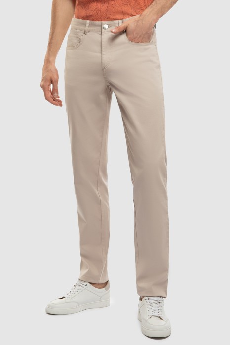 брюки из хлопка из россии вид сбоку