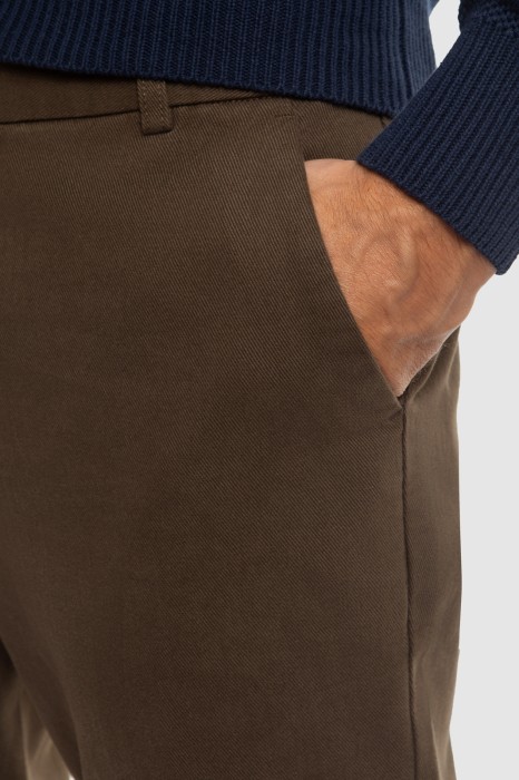 брюки из хлопка от бренда kanzler вид слева