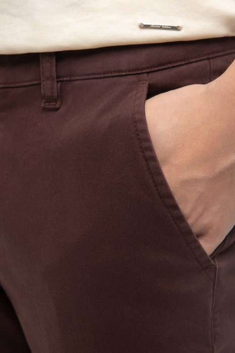 брюки из хлопка от бренда kanzler вид слева