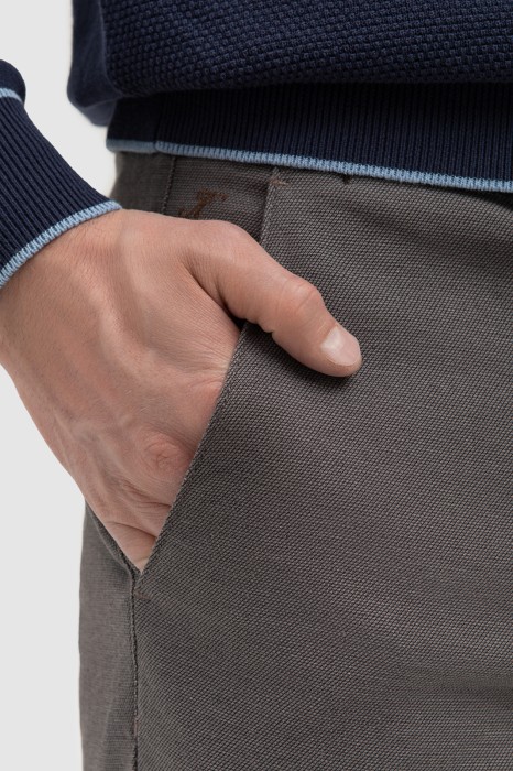 брюки из хлопка от бренда kanzler вид слева