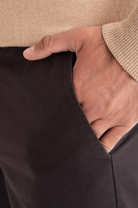 брюки из хлопка от бренда kanzler вид слева