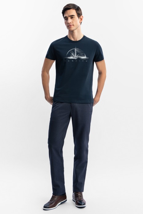 брюки из хлопка из россии вид сбоку