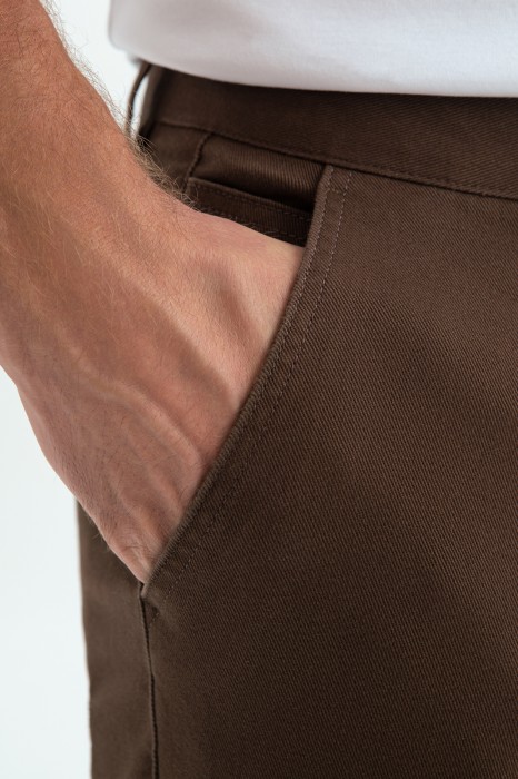 брюки из хлопка от бренда kanzler вид слева