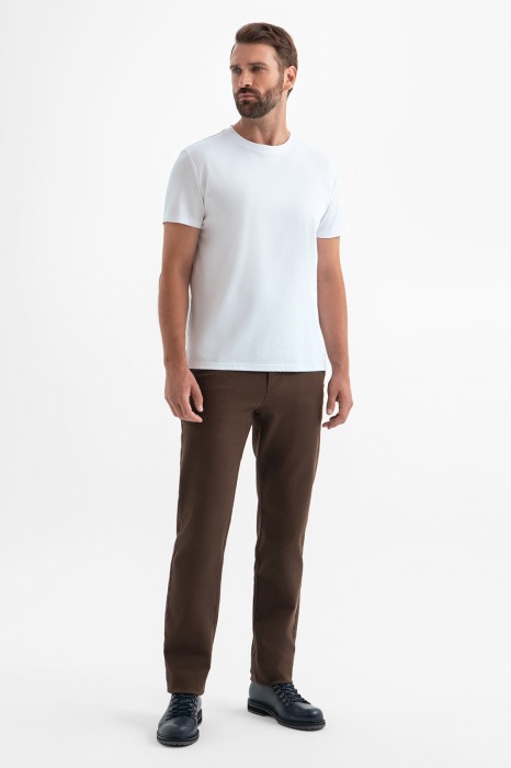 брюки из хлопка из россии вид сбоку