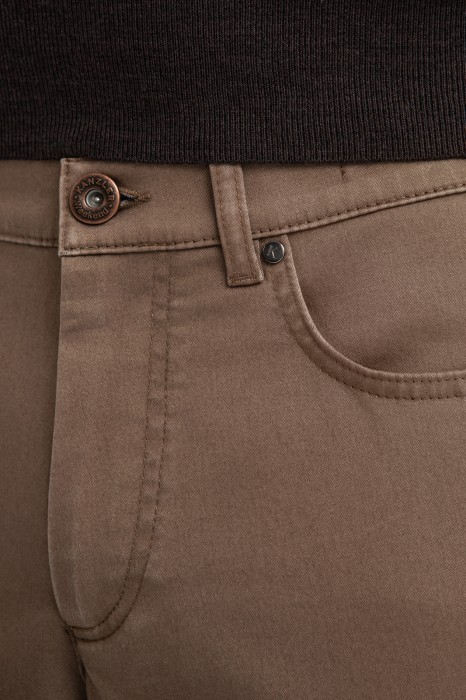 брюки из хлопка от бренда kanzler вид слева