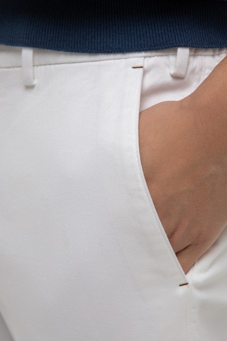 брюки из хлопка от бренда kanzler вид слева