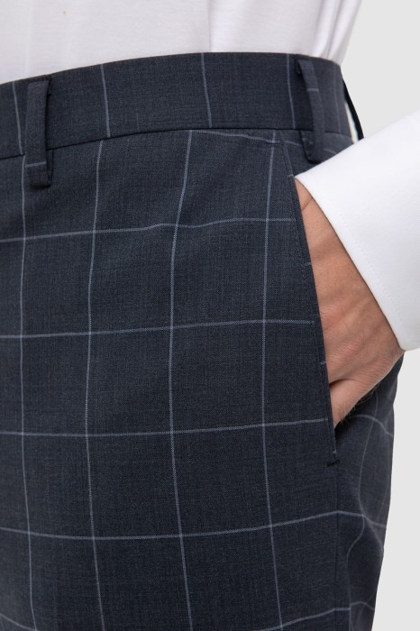 брюки из шерсти, устойчивой к сминанию от бренда kanzler вид слева