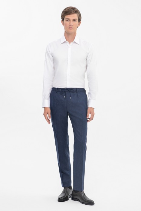 брюки из шерсти из россии вид сбоку