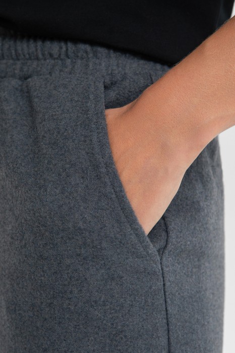 брюки из смесовой шерсти на кулиске от бренда kanzler вид слева