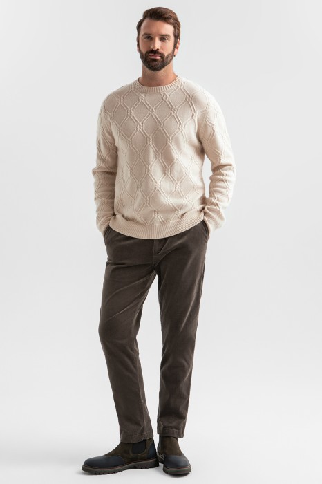 брюки из вельвета из россии вид сбоку