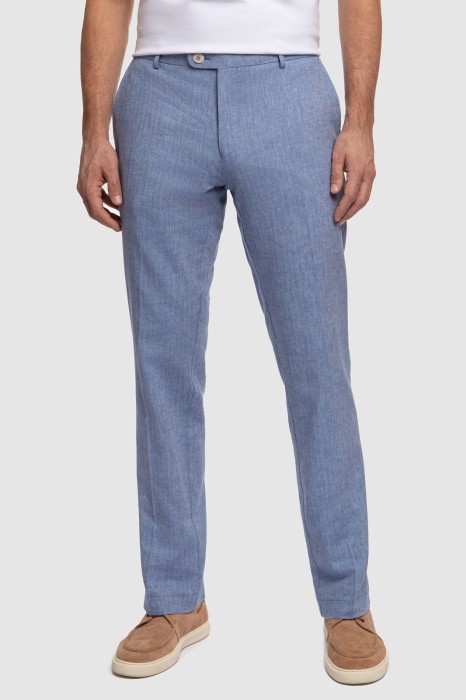 брюки изо льна и хлопка фотография