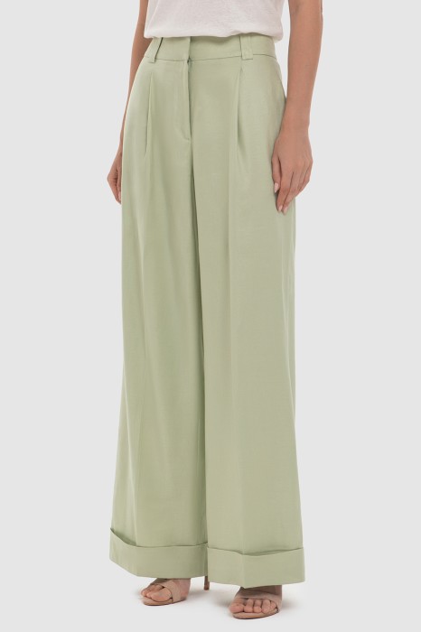 брюки изо льна и вискозы по цене 6990 руб вид справа